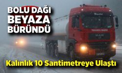 Bolu Dağı’nda Kar Etkili: Kalınlık 10 Santimetreye Ulaştı