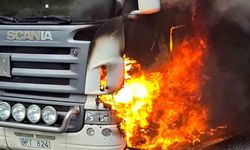 Bolu Dağı'nda tanker alev aldı: Trafik 1 saat kapandı