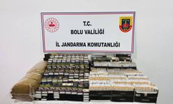 Bolu'da binlerce kaçak makaron ve tütün ele geçirildi