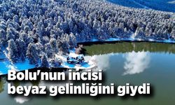 Bolu'nun incisi beyaz gelinliğini giydi