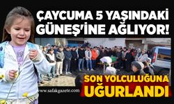 Çaycuma 5 yaşındaki Güneş'ine ağlıyor! Son yolculuğuna uğurlandı