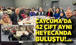 Çaycuma'da 42 çift aynı heyecanda buluştu