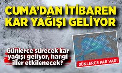Cuma’dan itibaren kar yağışı geliyor