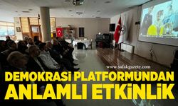 Demokrasi platformundan anlamlı etkinlik
