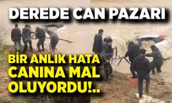 Dereye Gömülen Araçtan Sürücü Yara Almadan Çıktı