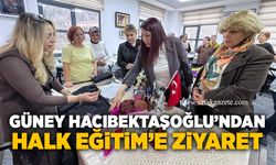 Güney Hacıbektaşoğlu’ndan Halk Eğitim’e ziyaret