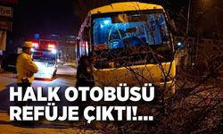 Halk Otobüsü Refüje Çıktı: 1 Yaralı