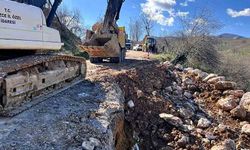 Heyelan bölgesinde çalışmalar sürüyor