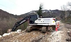 Heyelan bölgesinde kritik müdahale tamamlandı