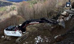 Heyelan sonrası güvenlik sağlandı