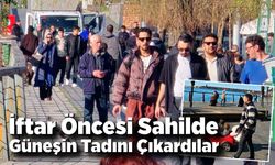 Zonguldak'ta Sahilde İftar Öncesi Güneş Keyfi