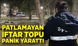 Patlamayan iftar topu paniğe neden oldu: Ses bombası kontrollü olarak patlatıldı