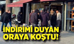 İndirimi duyan oraya koştu