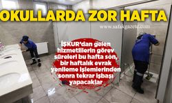 Okullarda zor hafta