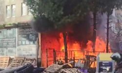 İş Yerinin Deposunda Yangın Çıktı