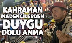 Kahraman madencilerden duygu dolu anma