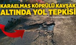 Karaelmas köprülü kavşak altında yol tepkisi