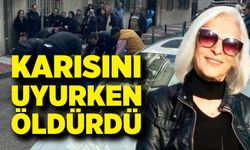 Eşini yatağında boğazını keserek öldürdü