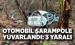 Kastamonu’da Otomobil Şarampole Yuvarlandı: 3 Yaralı