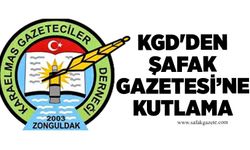 KGD'den Şafak Gazetesi’ne Kutlama