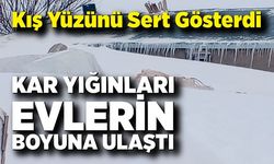 Evler Kar Kütlelerinin Arasında Kayboldu