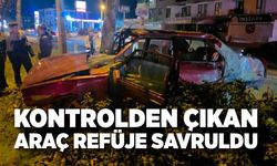 Otomobil refüjdeki ağaca çarptı: 1 kişi yaralandı