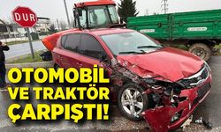 Korkutan Kaza: Otomobil ve Traktör Çarpıştı
