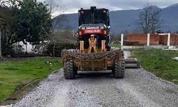 Köy yollarında malzemeli bakım çalışmaları tamamlandı