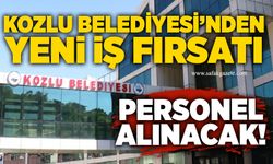 Kozlu Belediyesi’nden yeni iş fırsatı: Personel alınacak!