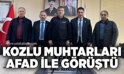 Kozlu Muhtarları AFAD ile görüştü