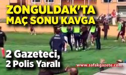 Zonguldak'ta Maç Sonu Kavga: 2 Gazeteci, 2 Polis Yaralı