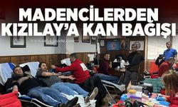 Madencilerden Kızılay’a Kan Bağışı
