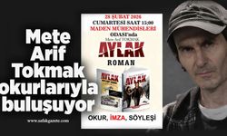 Mete Arif Tokmak okurlarıyla buluşuyor