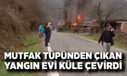 Mutfak Tüpü Patladı, Ev Küle Döndü
