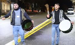 Aksaray’da Davulcular Sahura Kar Altında Başladı