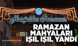 Devrek’te Ramazan Mahyaları ışıl ışıl yandı