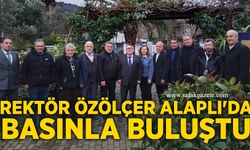 Retör Özölçer Alaplı'da basınla buluştu