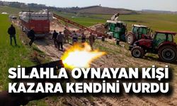 Silahla oynayan kişi kazara kendini vurdu