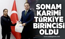 Sonam Karimi Türkiye birincisi oldu