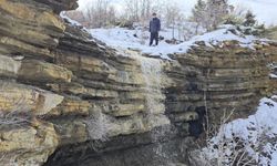 Yağmur ve kar, Harput’ta doğal şelaleler oluşturdu