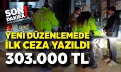 Yeni düzenlemede ilk ceza yazıldı: Kaçan sürücüye 303 bin TL ceza
