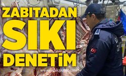Zabıta ekiplerinden kasap ve et satış noktalarına denetim