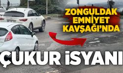 Zonguldak Emniyet Kavşağı’nda çukur isyanı