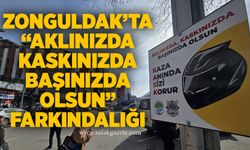 Zonguldak’ta “Aklınızda, Kaskınızda, Başınızda Olsun” farkındalığı