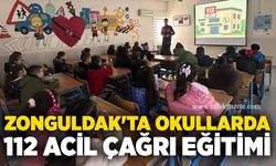 Zonguldak'ta okullarda 112 Acil Çağrı Eğitimi