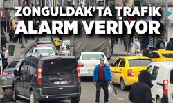 Zonguldak’ta trafik alarm veriyor