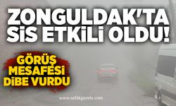 Zonguldak'ta sis etkili oldu! Görüş mesafesi dibe vurdu