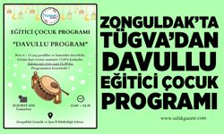 Zonguldak’ta TÜGVA’dan davullu eğitici çocuk programı