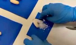 33 paket Metamfetamin midesinde yakalandı