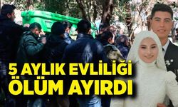 Hamile kadını 5 ay önce evlendiği eşinden ölüm ayırdı